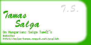 tamas salga business card